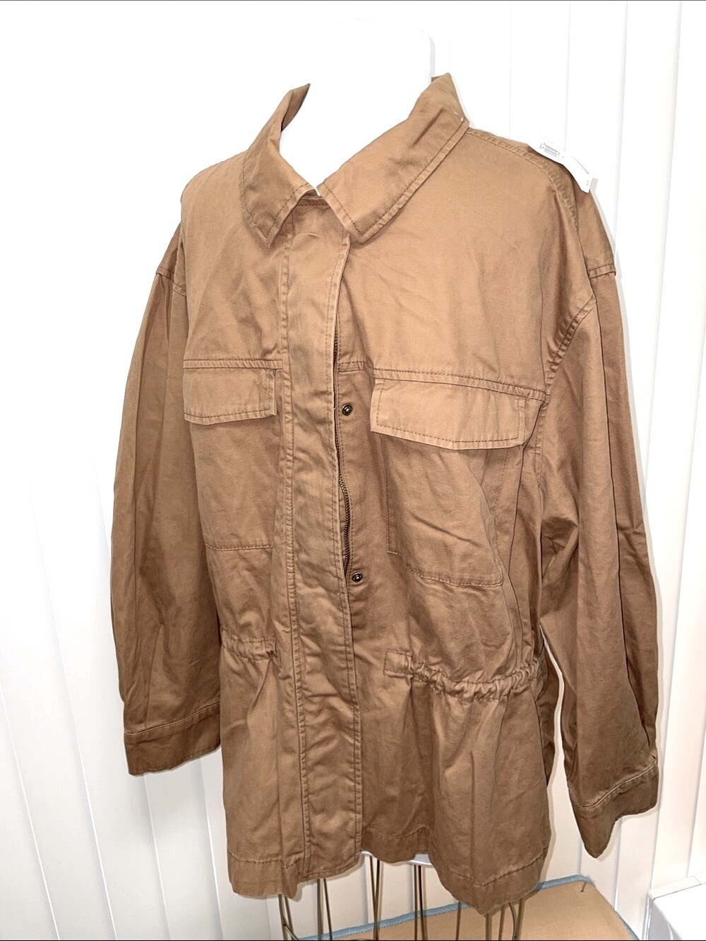 Women’s OLD NAVY Old Cinch Waist Scout Utility Jacket Sz XL zip & snap closure